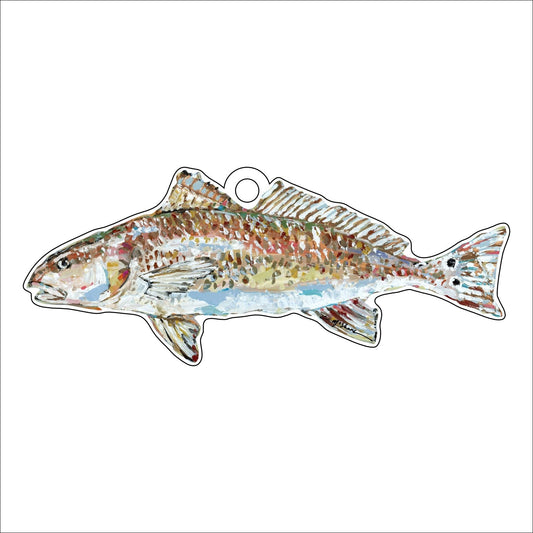 Redfish Light Blue | 0.25in. Acrylic Ornament |  Case of 25