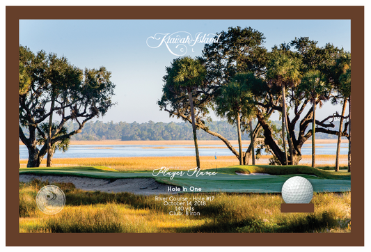 Kiawah Island Club - River | Hole in One Shadowbox | Hole 17