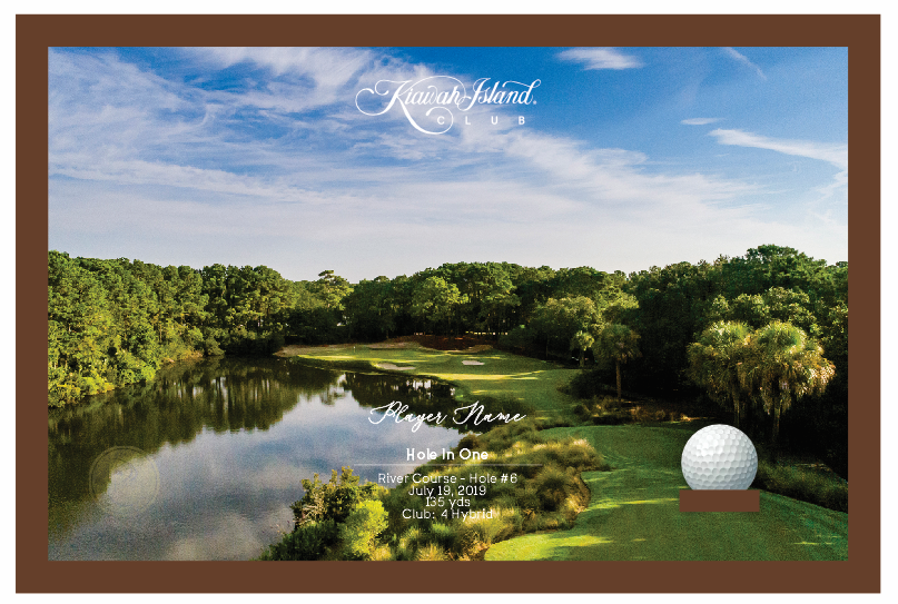Kiawah Island Club - River | Hole in One Shadowbox | Hole 6