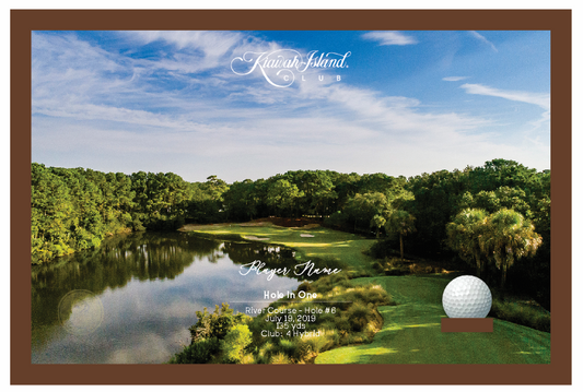 Kiawah Island Club - River | Hole in One Shadowbox | Hole 6