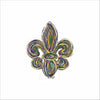 SDD-017 Mardi Gras Fleur de Lis Mini | 0.50Acrylic Mini Contour
