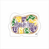 SDD-018 Mardi Gras King Cake | 0.75Acrylic Contour