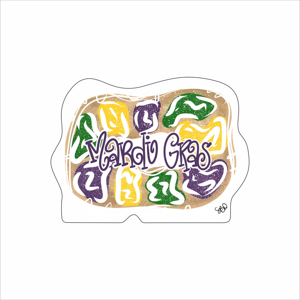 SDD-018 Mardi Gras King Cake | 0.75Acrylic Contour