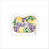 SDD-019 Mardi Gras King Cake Mini | 0.50Acrylic Mini Contour