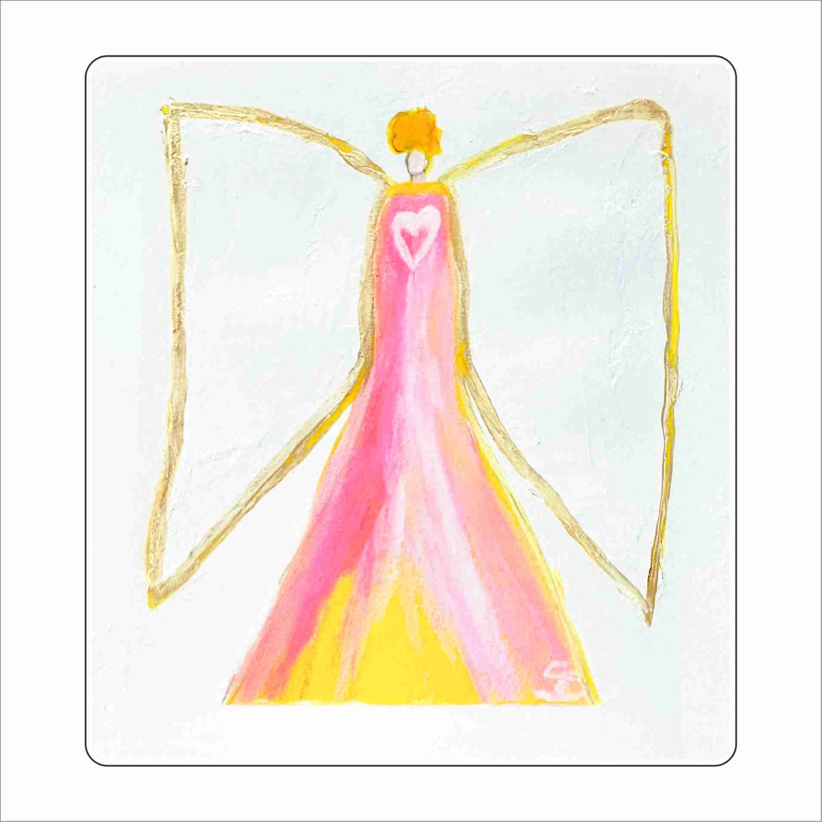 SHC-003 Angel 2 Block | 0.75Acrylic Contour