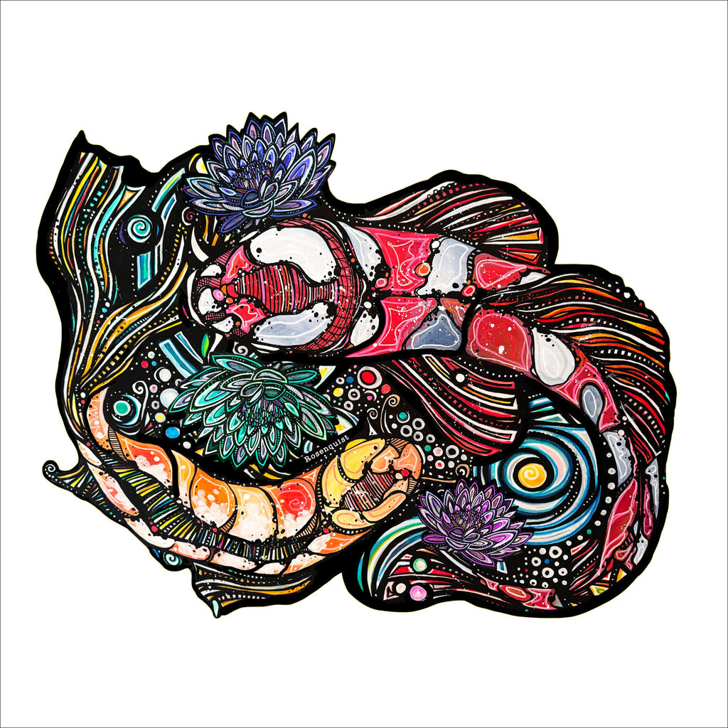 Koi Dance | 0.75in. Acrylic Cutout | Case (any 10+)