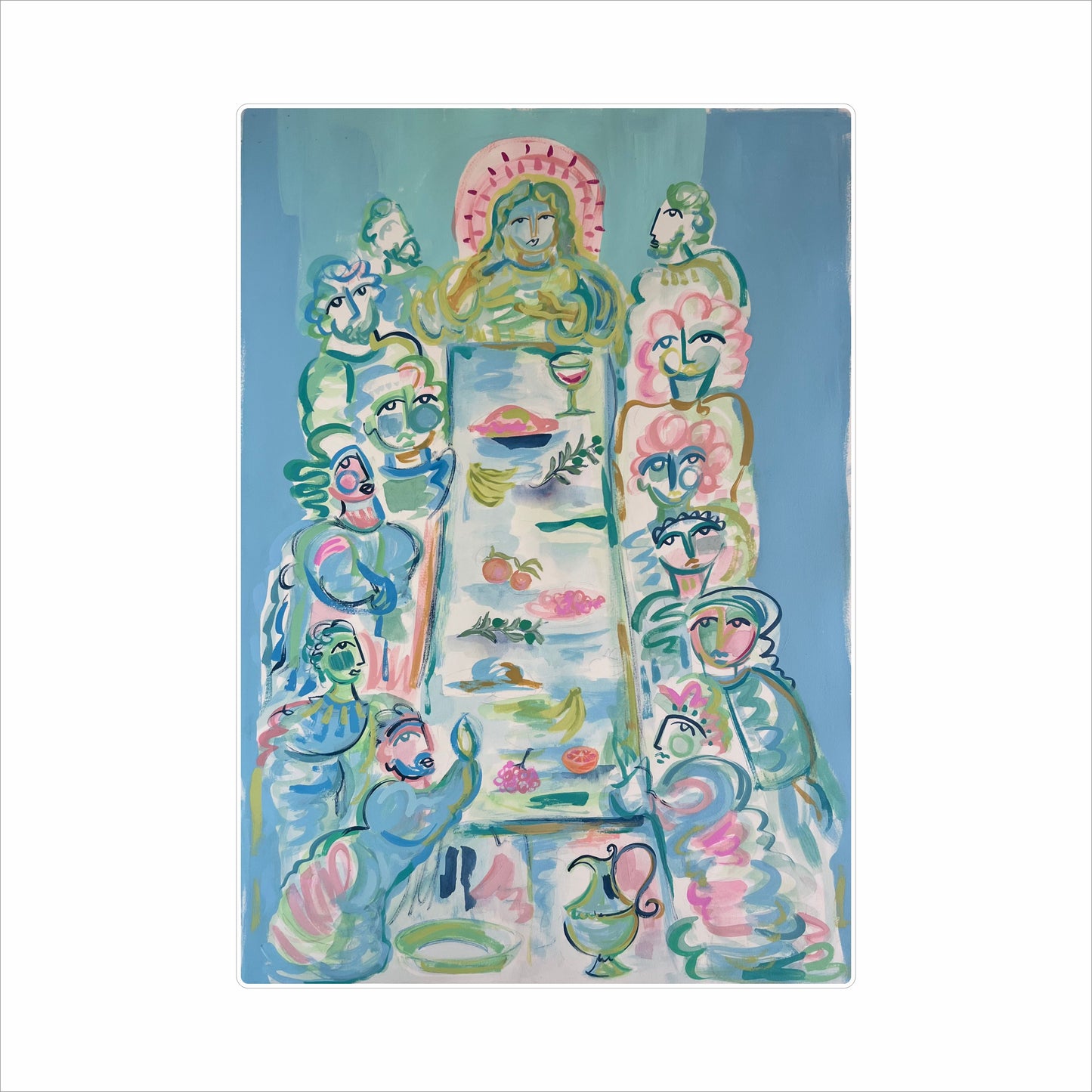 SMJ-006 Last Supper Wall Giclee | 0.25Acrylic Contour | Components