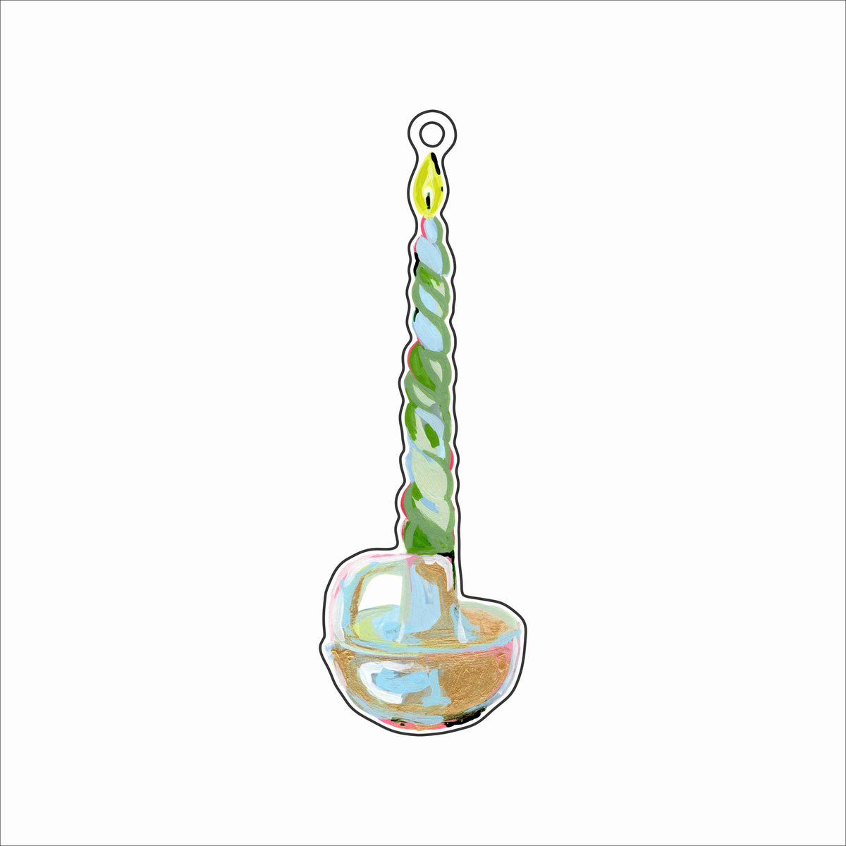 SMJ-014 Candle Ornament | 0.25Acrylic Ornament