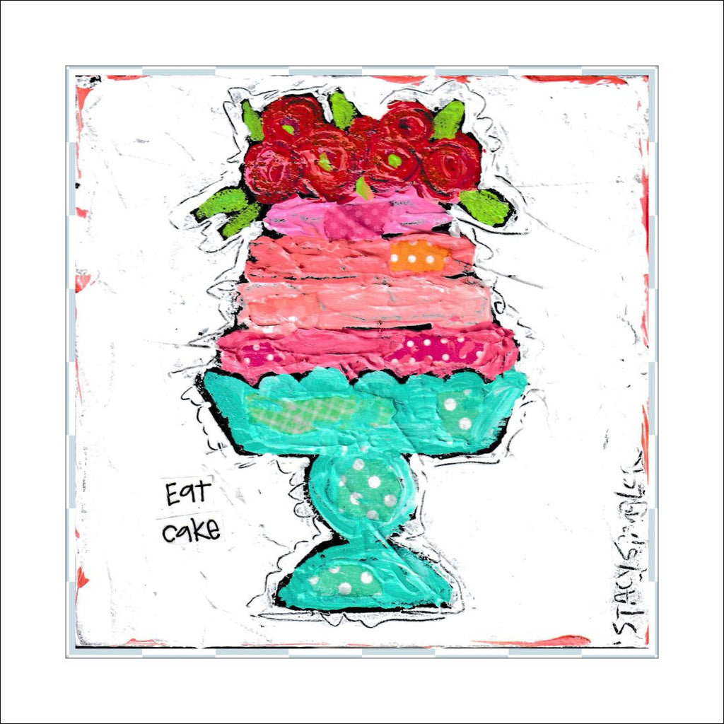Eat Cake | 0.75in. Acrylic Cutout 3x3 | Case (any 10+)