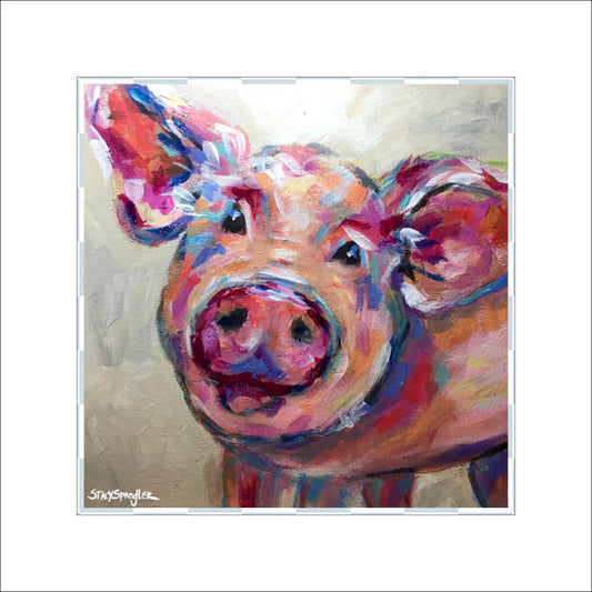 Pig Block | 0.75in. Acrylic Cutout | Single