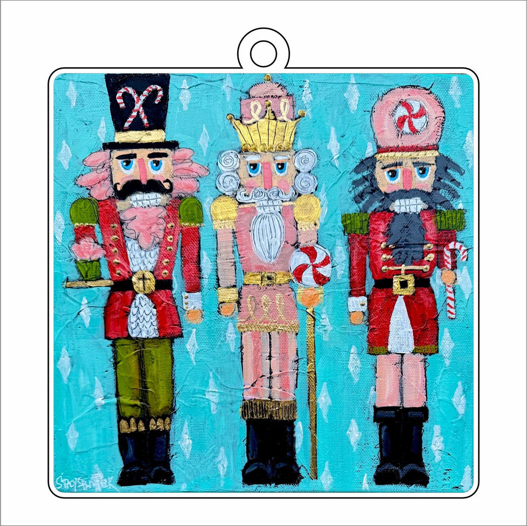 SSA-007 Nutcracker Trio  | 0.25in. Acrylic Ornament | Mix and  Match (any 10+)