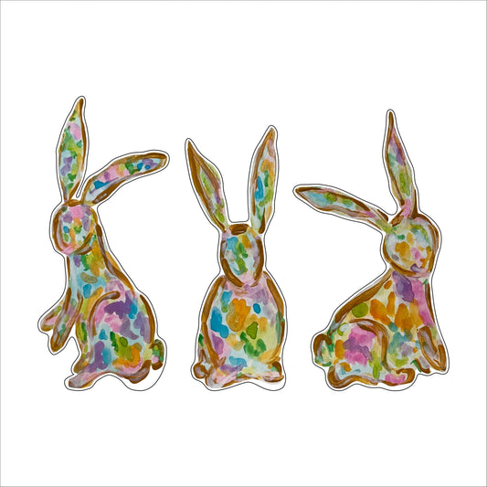 SVA-007 Triple Bunny - Set of 3 | 0.75in. Acrylic | Case (any 10+)