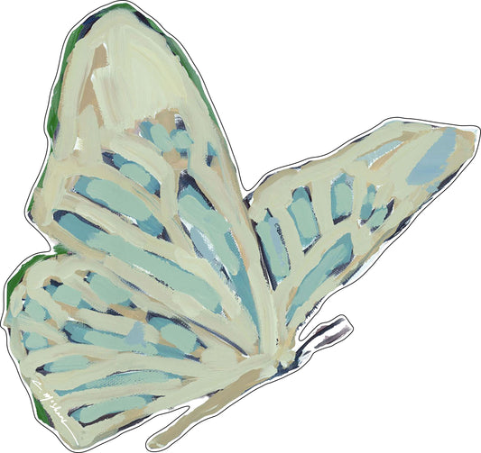 CMS-521 Sage Green Butterfly Wall Giclee | 0.25Acrylic Contour | Case of 25