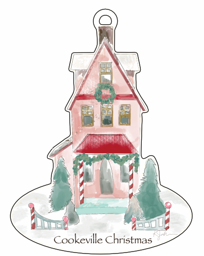 Cookeville Christmas Ornament | 0.25 Acrylic | Bulk (Sold in batches of 100)
