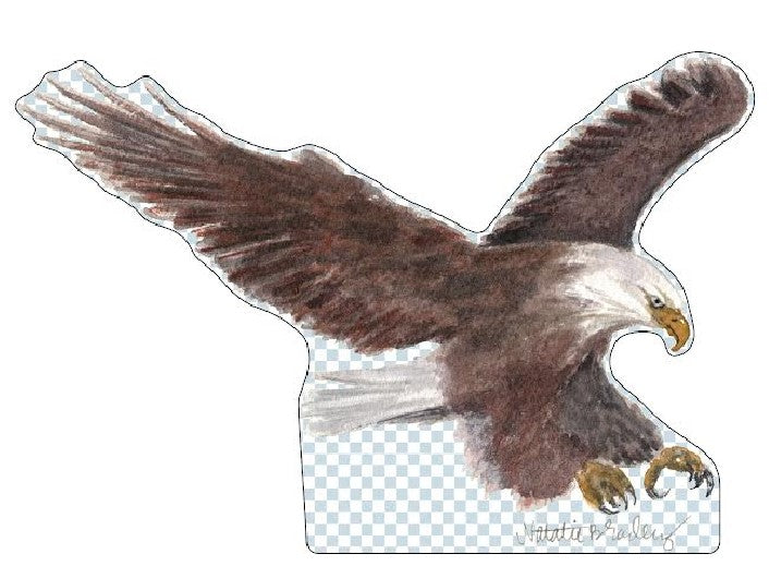 NBA-025 Eagle Contour | 0.75in. Acrylic Cutout | Case (any 10+)