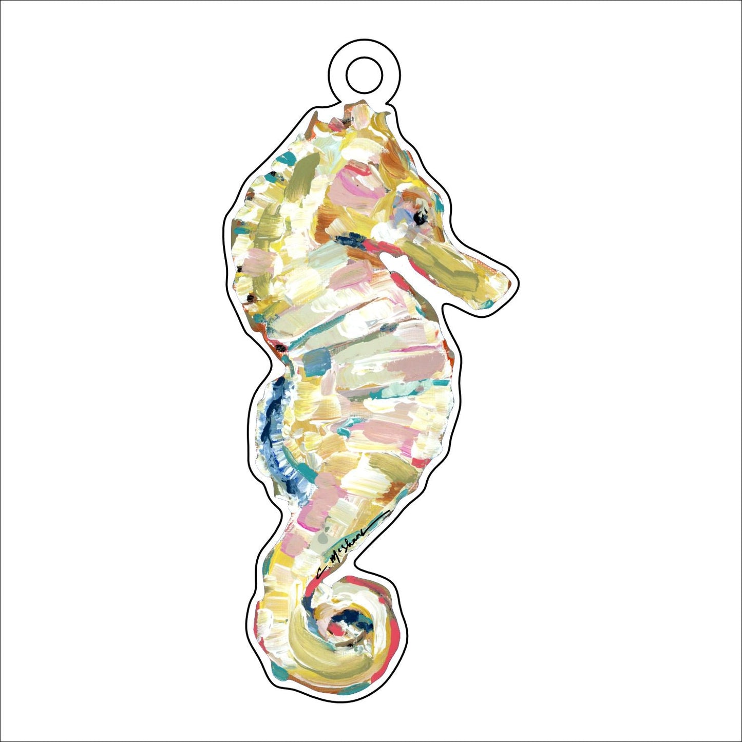 Seahorse | 0.25" Acrylic Ornament | Case of 25