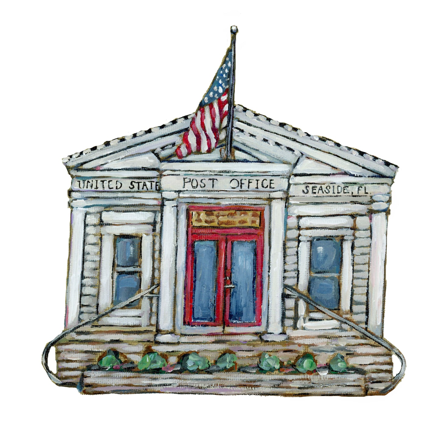 Seaside Post Office | 0.75in. Acrylic Cutout | Case Bundle any 10+