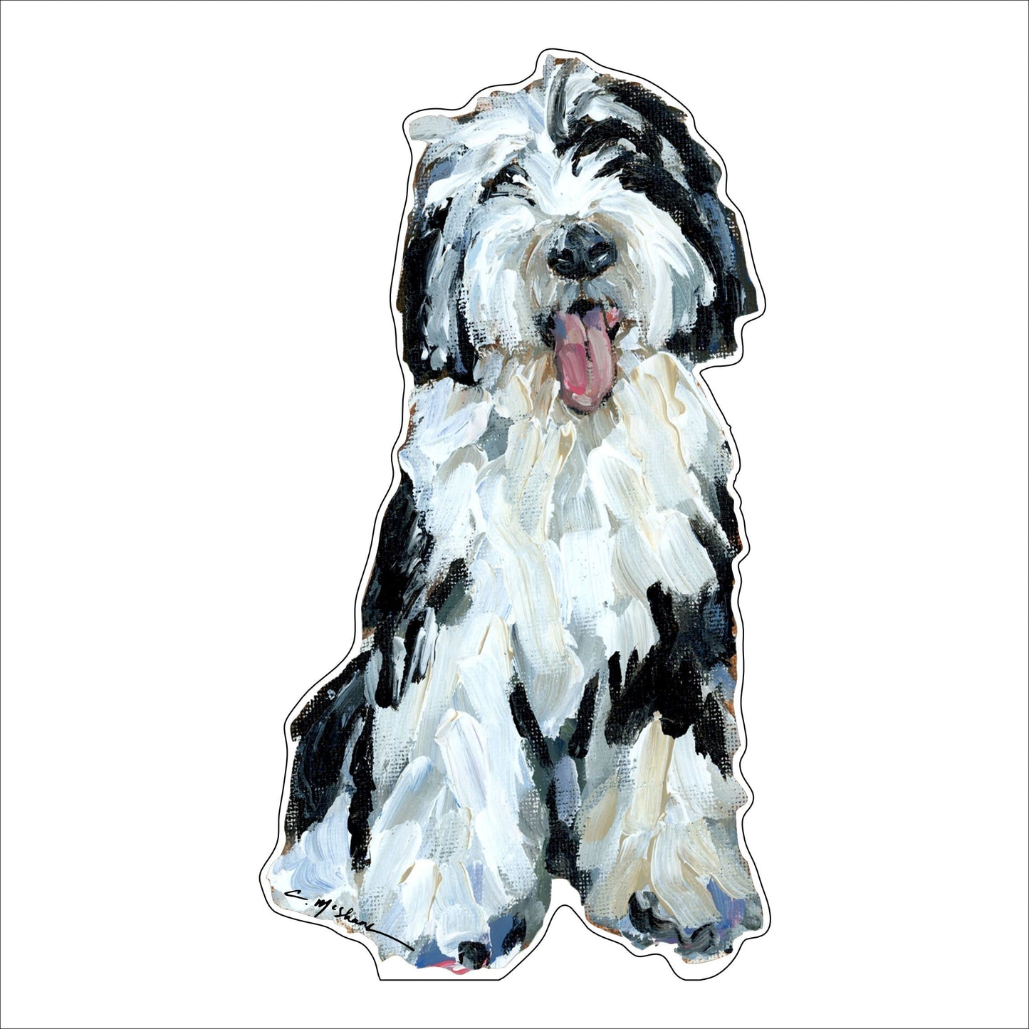 Sheepadoodle 2 | 0.75in. Acrylic Shelfie | Case of 25