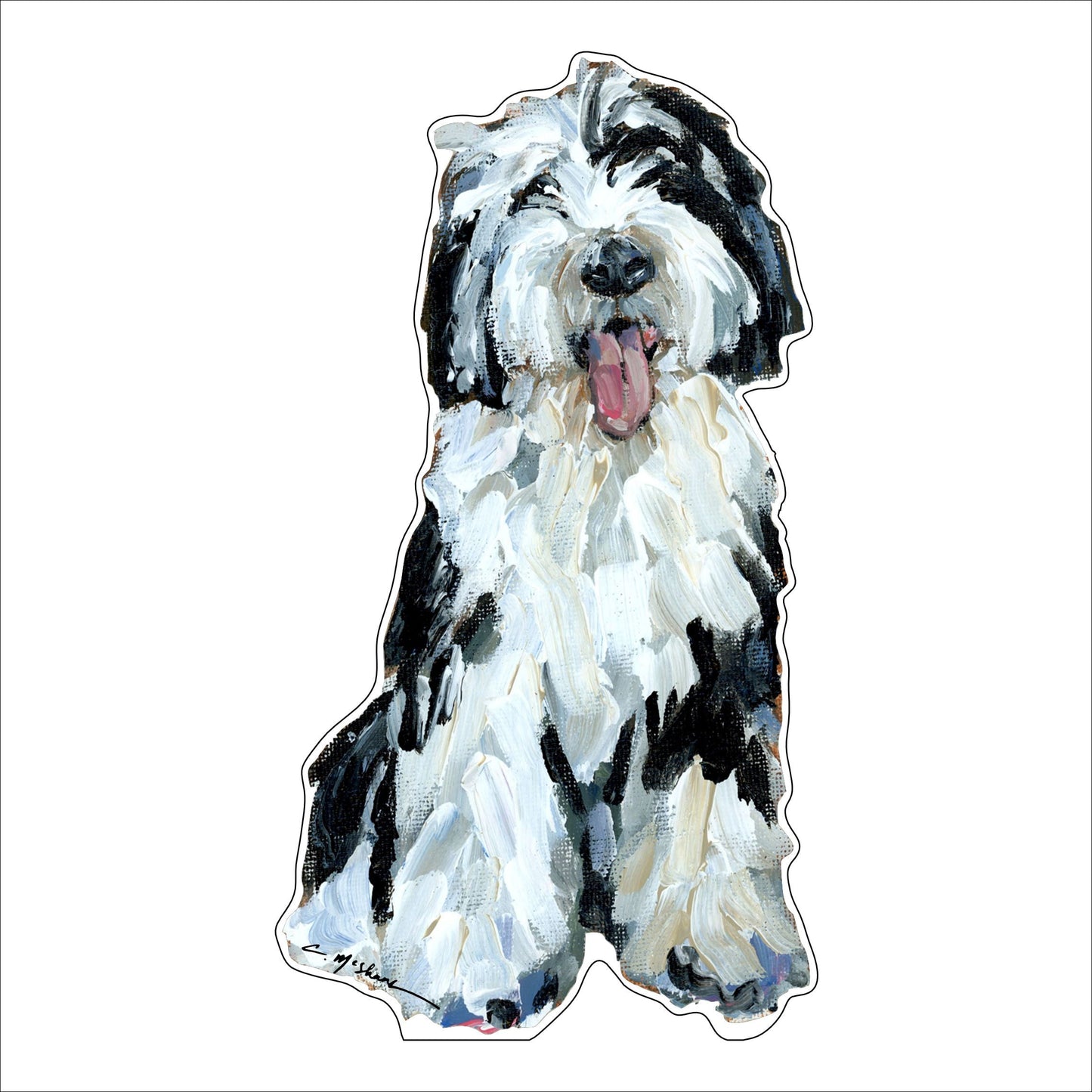 Sheepadoodle2 | 0.75in. Acrylic Cutout | Case Bundle any 10+ (Pack of 1)