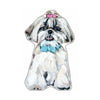 Shih Tzu White With Hair Bow | 0.75in. Acrylic Shelfie | Case of 25