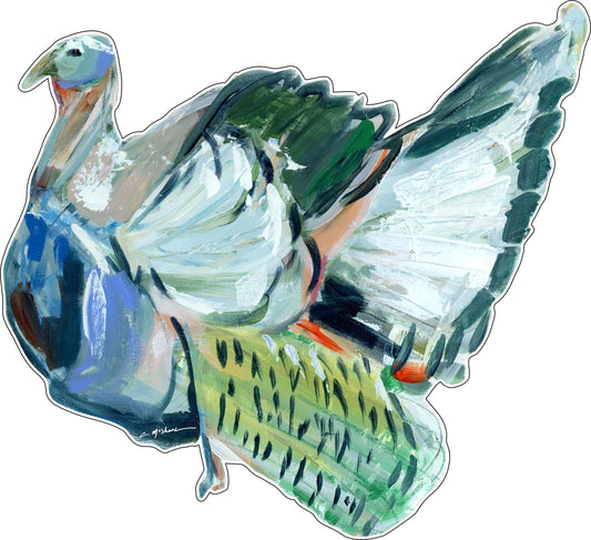 CMS-512 Side Profile Turkey Wall Giclee | 0.25Acrylic Contour |
