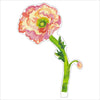 Small Iceland Poppy | 0.25in. Acrylic Floral