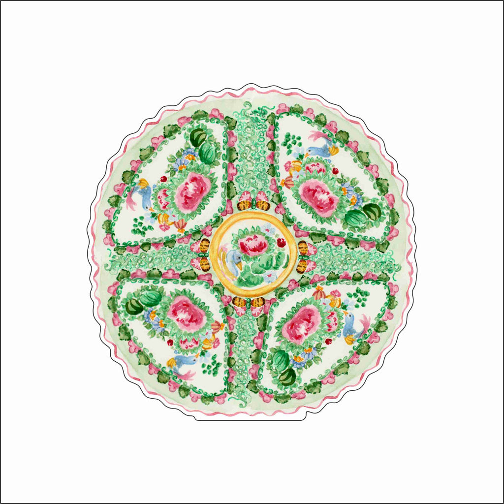 TAN-001 Rose Medallion | 0.75Acrylic Contour