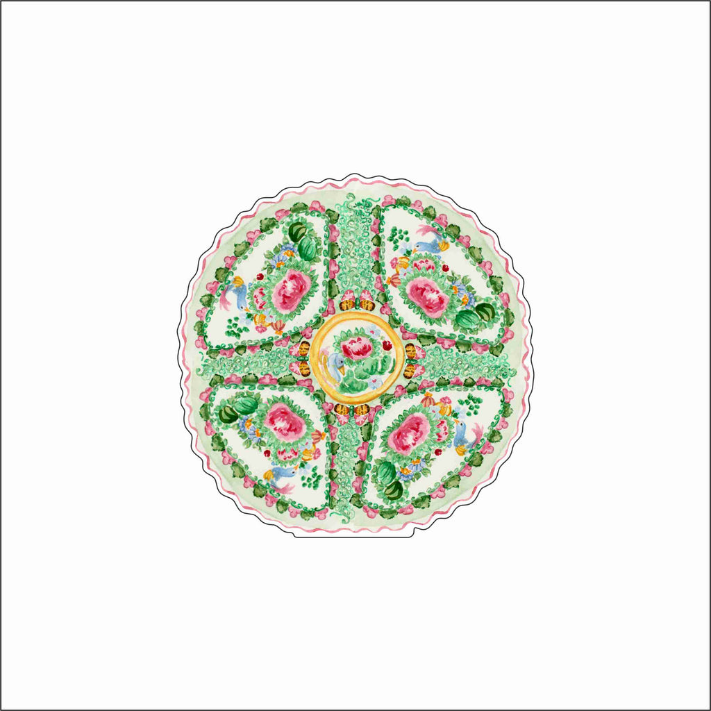TAN-002 Rose Medallion Mini | 0.50Acrylic Mini Contour