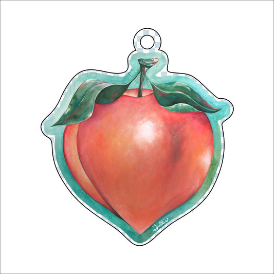 Peach Ornament | 0.25in. Acrylic Ornament | Case (any 10+)