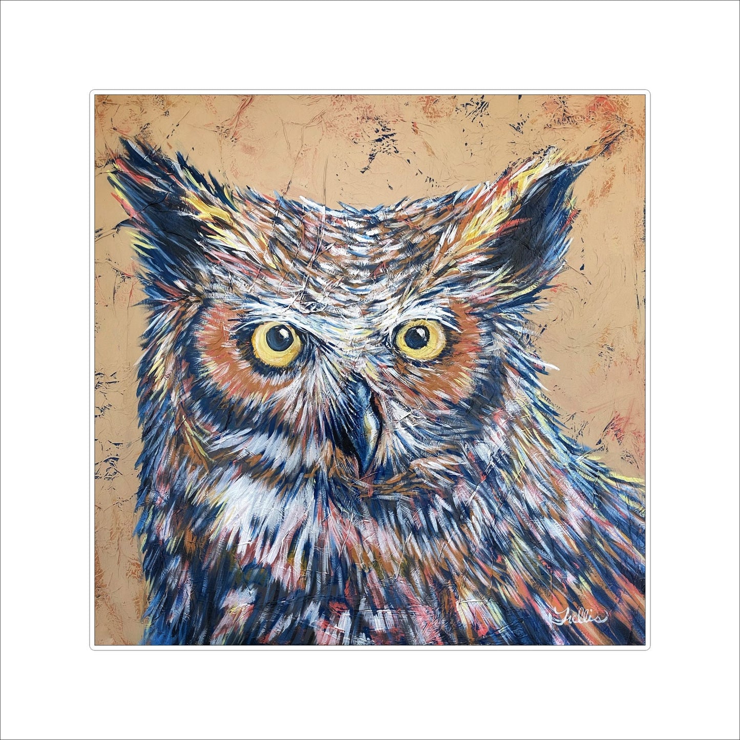 TPA-009 Great Horned Owl | 0.75Acrylic Contour |