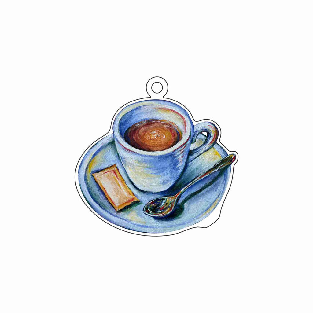 TPA-018 Caffe Machiatto Ornament | 0.25Acrylic Ornament