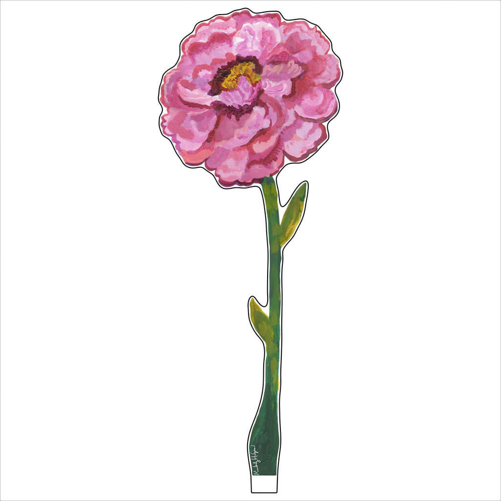Tall Magenta Peony | 0.25in. Acrylic Floral