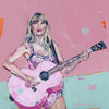 Taylor Swift Pink Guitar 5.5x5.5 | 0.75in. Acrylic Cutout | Case Bundle any 10+ (Pack of 1)