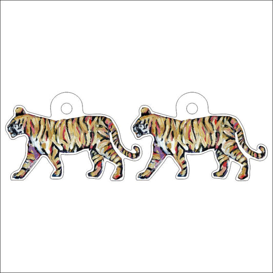 CMS-703-C10 Tiger Gold Earring  | 0.125Acrylic Earrings | Set of 10