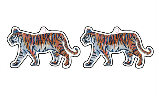 CMS-542-C10 Tiger Blues Earring | 0.125Acrylic Earrings | Set of 10