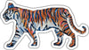 CMS-579 Tiger Blues Sticker | Removeable Sticker | Set of 10