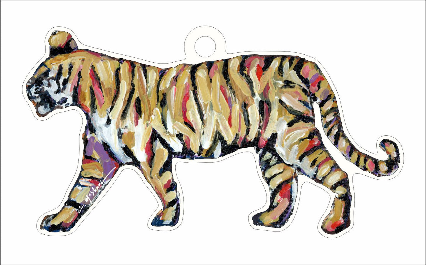 Tiger Gold | 0.25in. Acrylic Ornament | Mix and Match (any 10+)