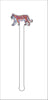 CMS-562-C4 Tiger Purple and Orange Drink Stirrer Set | 0.125Acrylic Stirrer | Set of 4