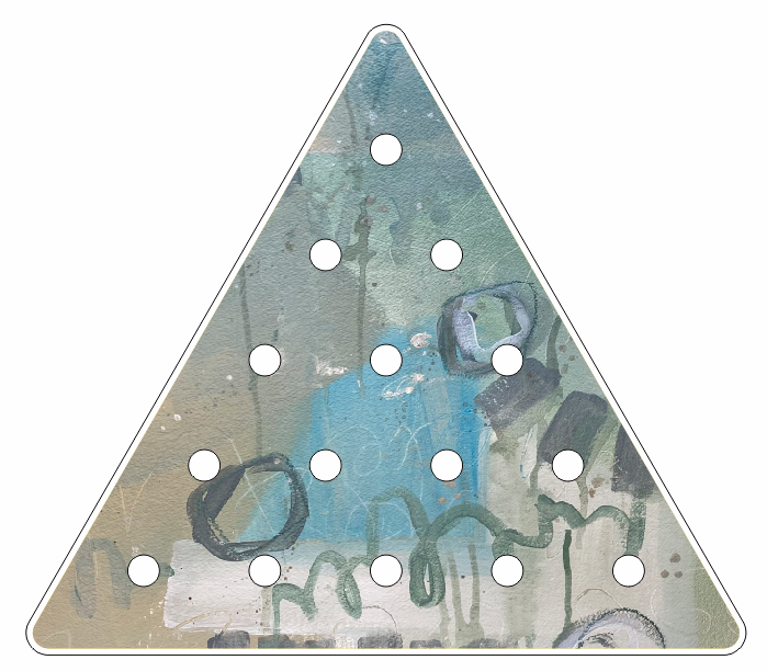 Triangle Game | 0.75 Acrylic | Case Bundle any 10+ (Pack of 1)