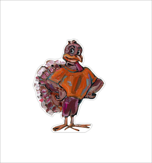 CMS-622-C10 Turkey Bird | Removable Sticker | Set of 10
