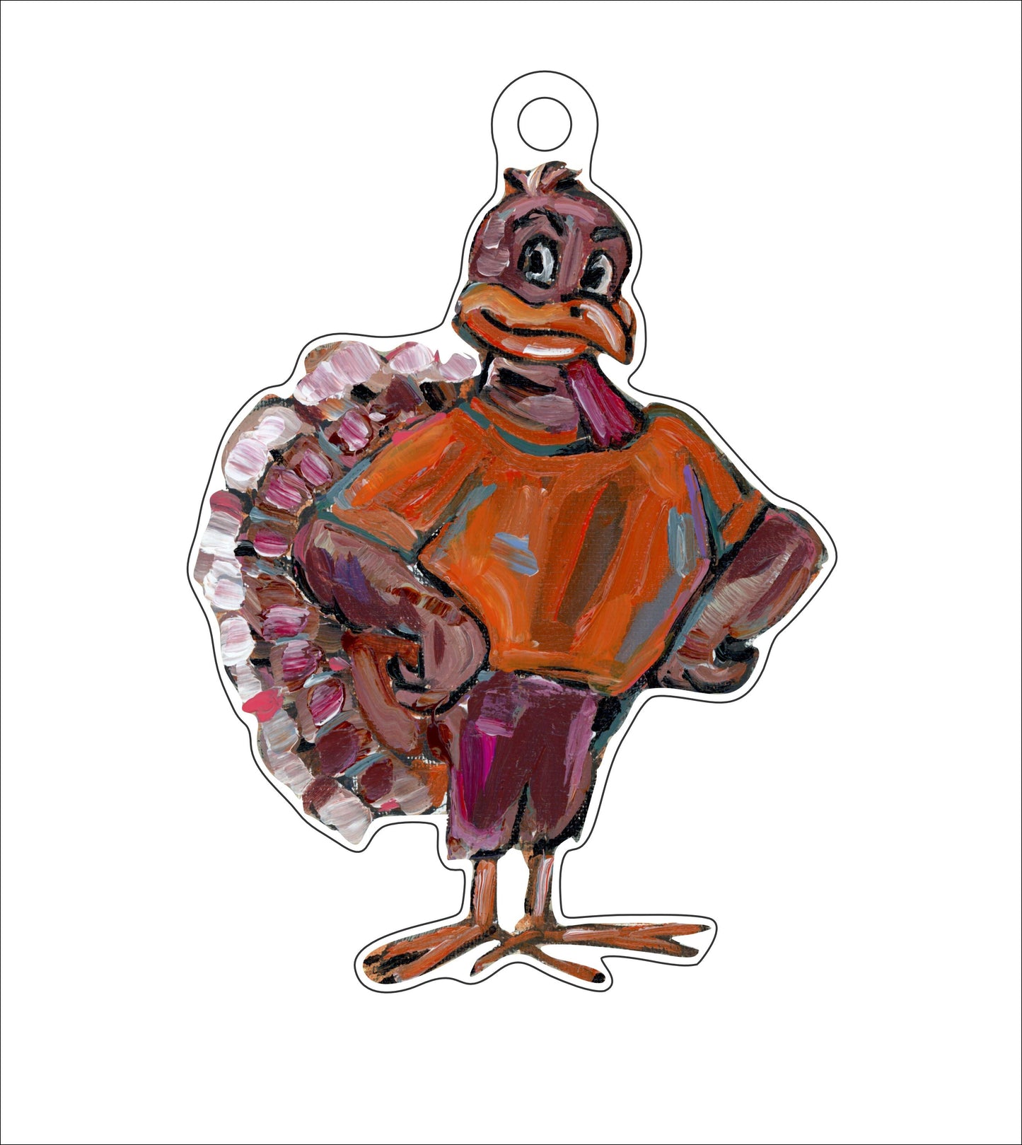 Turkey Bird | 0.25in. Acrylic Ornament | Mix and Match (any 10+)