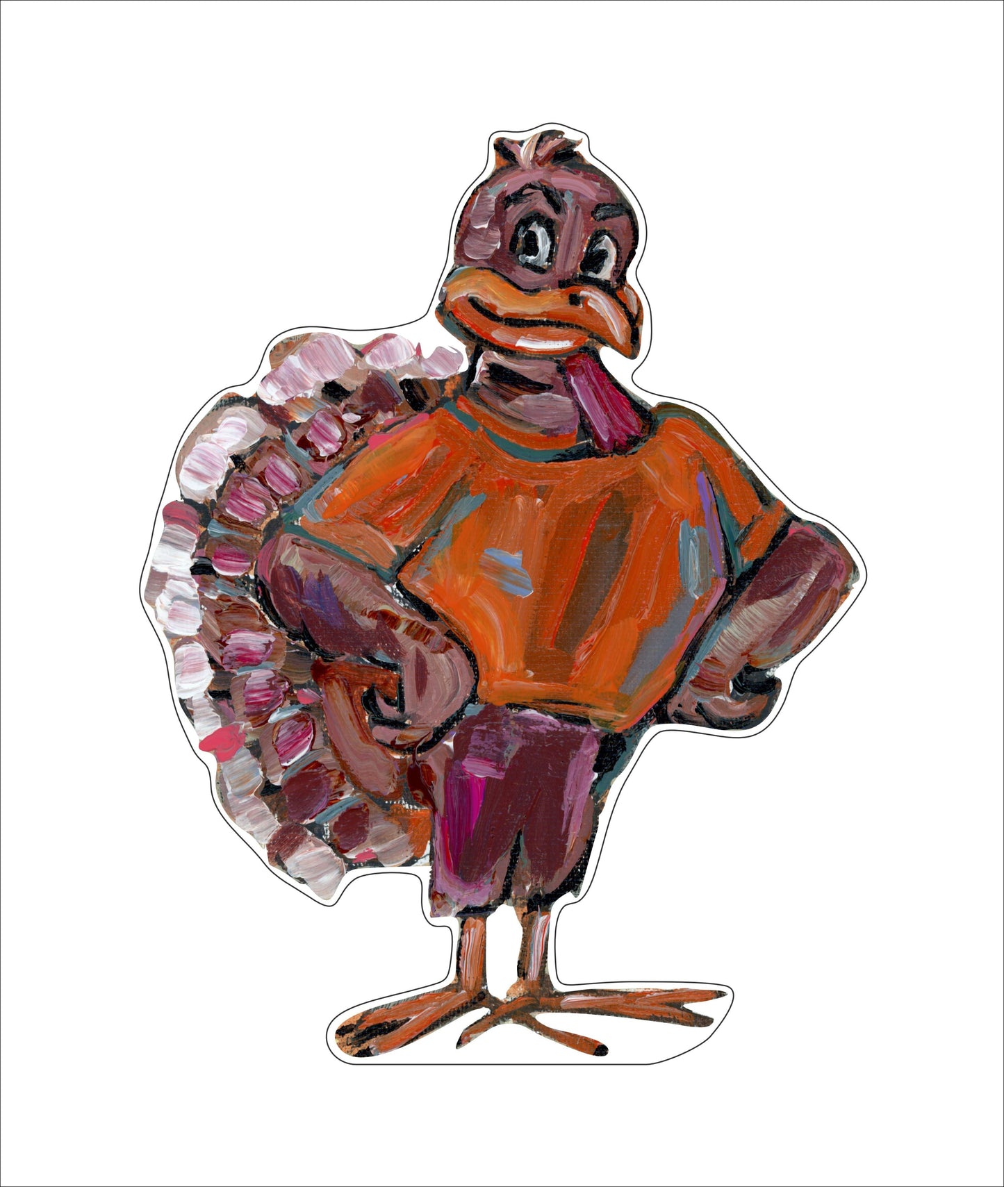 Turkey Bird | 0.50in. Acrylic Mini | Case of 25