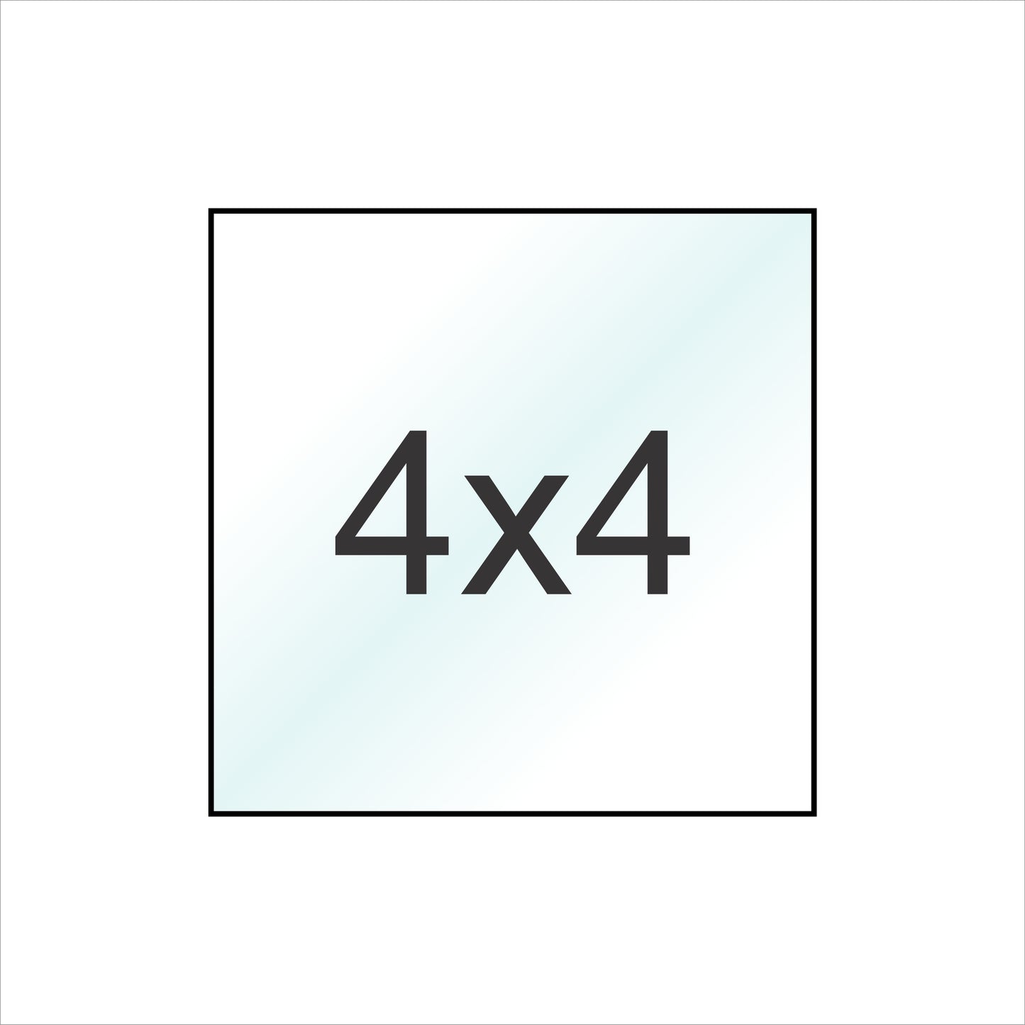 4x4 Blanks | 0.75" Acrylic | Bulk (Sold in batches of 55)