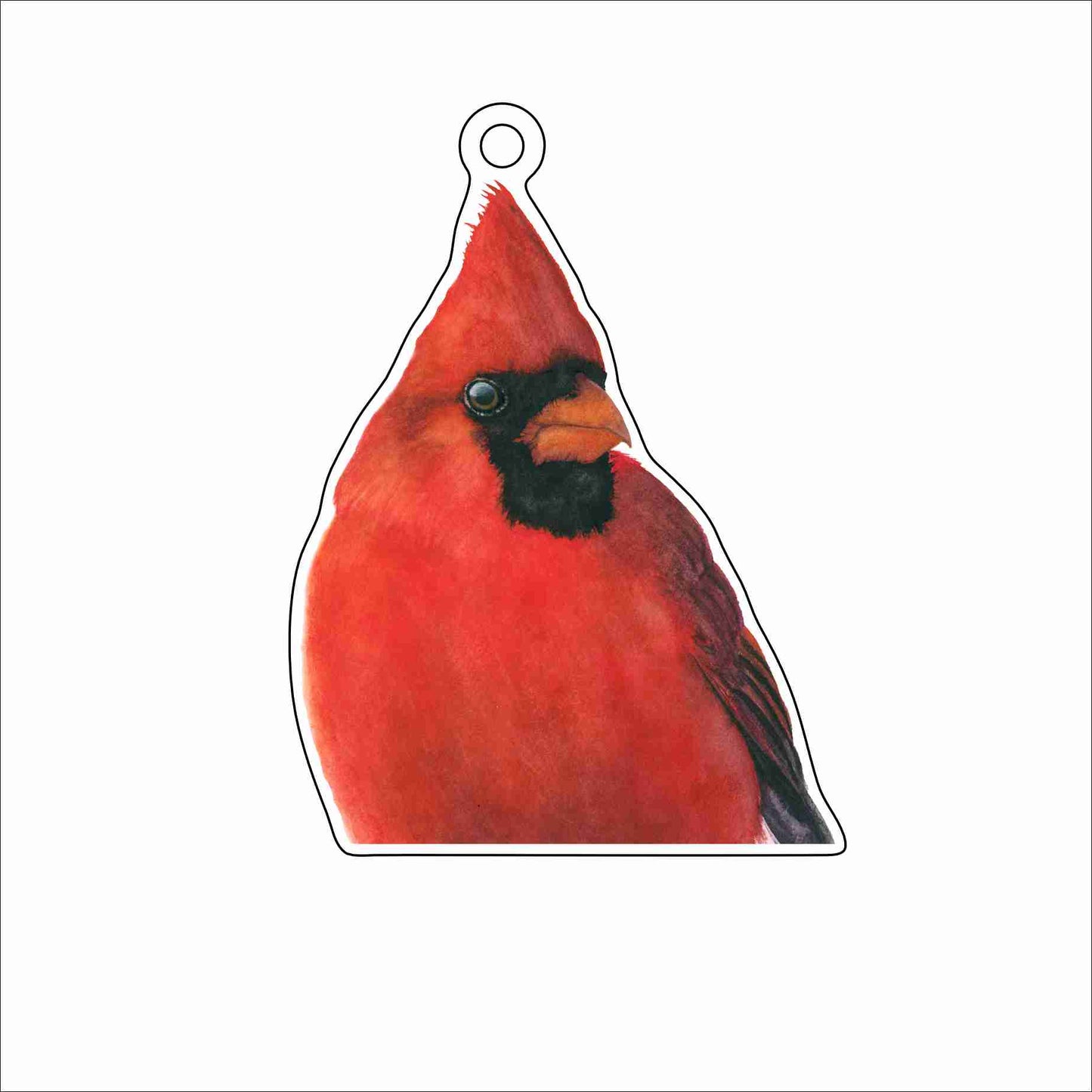 VAT-001 Charles The Cardinal Ornament | 0.25Acrylic Ornament