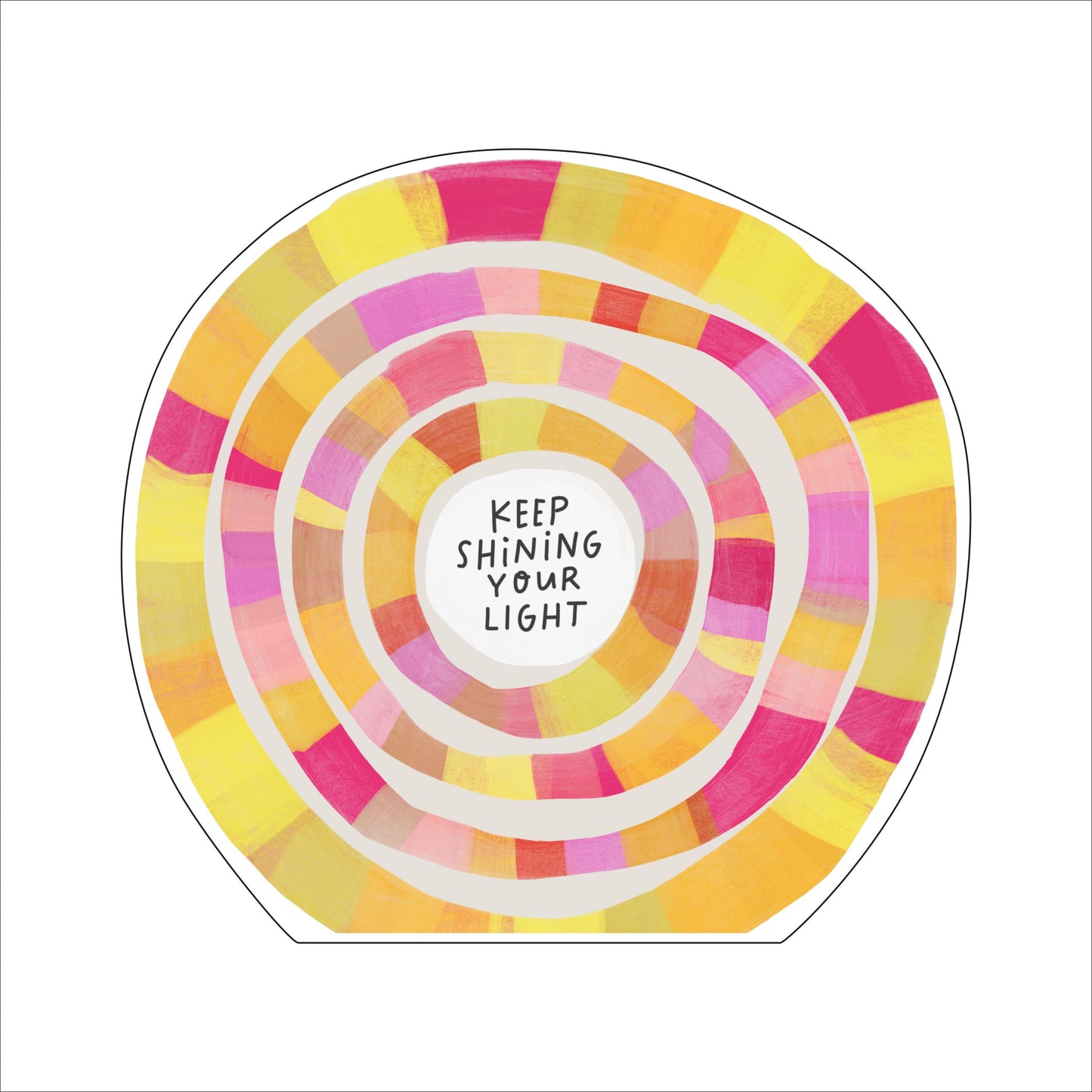 Keep Shining Sunburst  Shelfie | 0.75in. Acrylic Cutout | Single