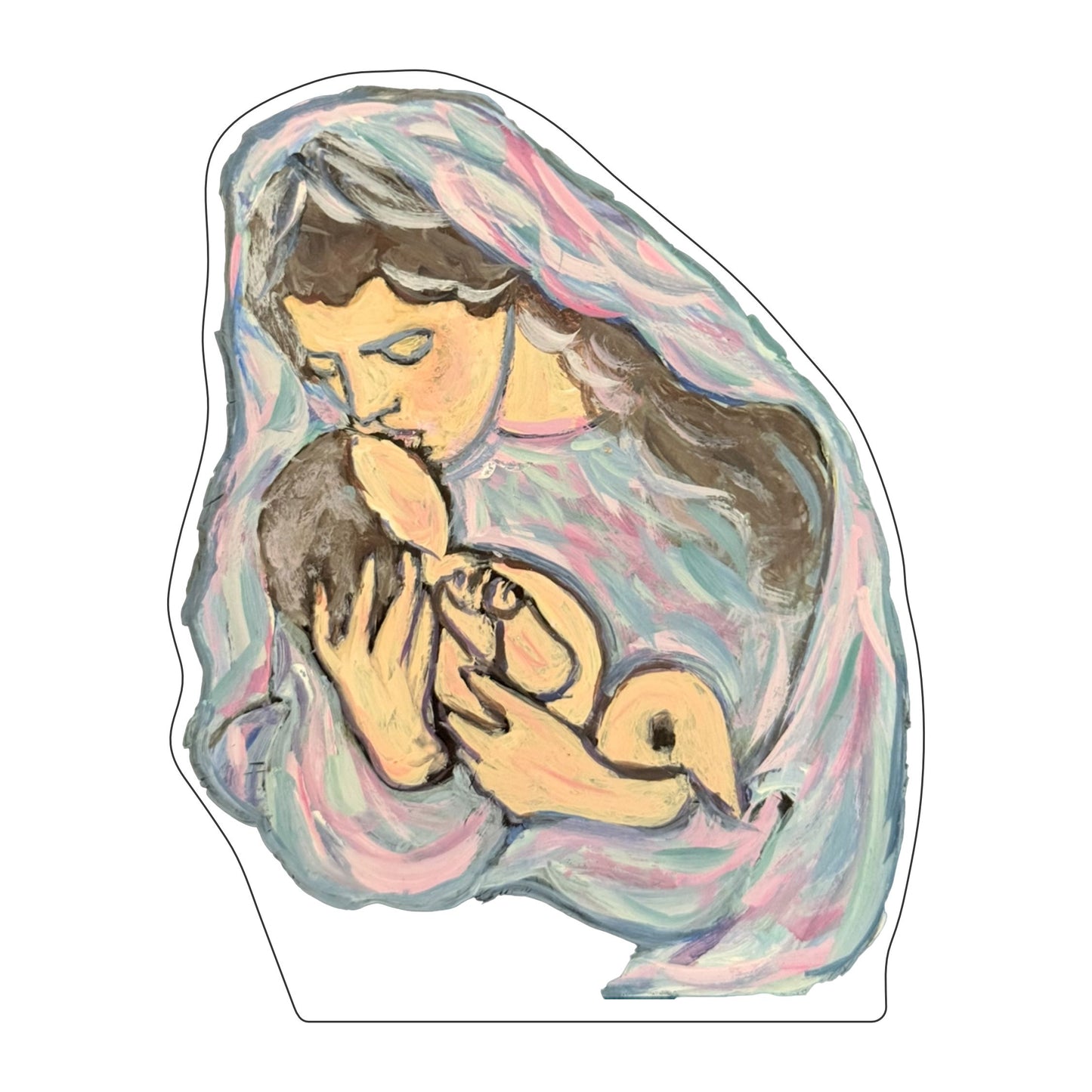 VBR-004 Virgin and Child Kiss | 0.75Acrylic Contour