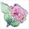 WMA-008 Pink Hydrangea Magnet  | 0.125in. Acrylic Magnet |