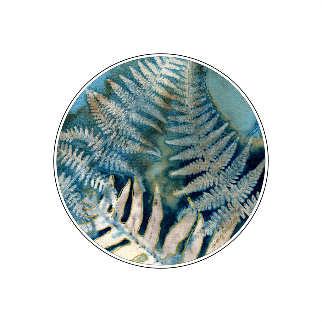 WMA-010 Trio of Ferns | 0.25in. Acrylic Coaster | Set of 4