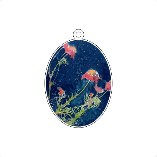 WMA-022 Edge of Wildflowers Ornament | 0.25Acrylic Ornament | Case of 25