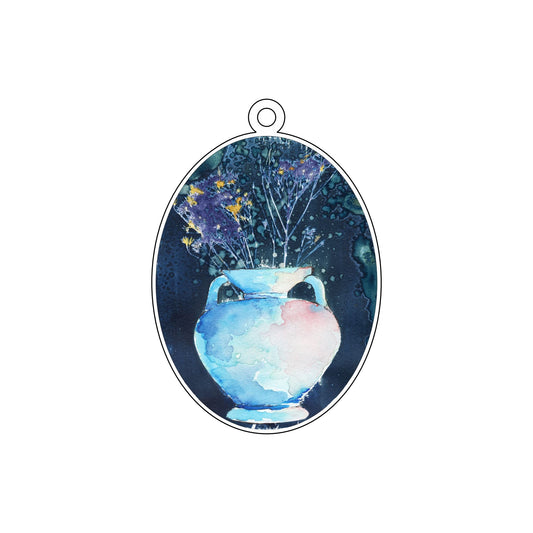 WMA-031 Tuscan Urn Ornament | 0.25Acrylic Ornament |